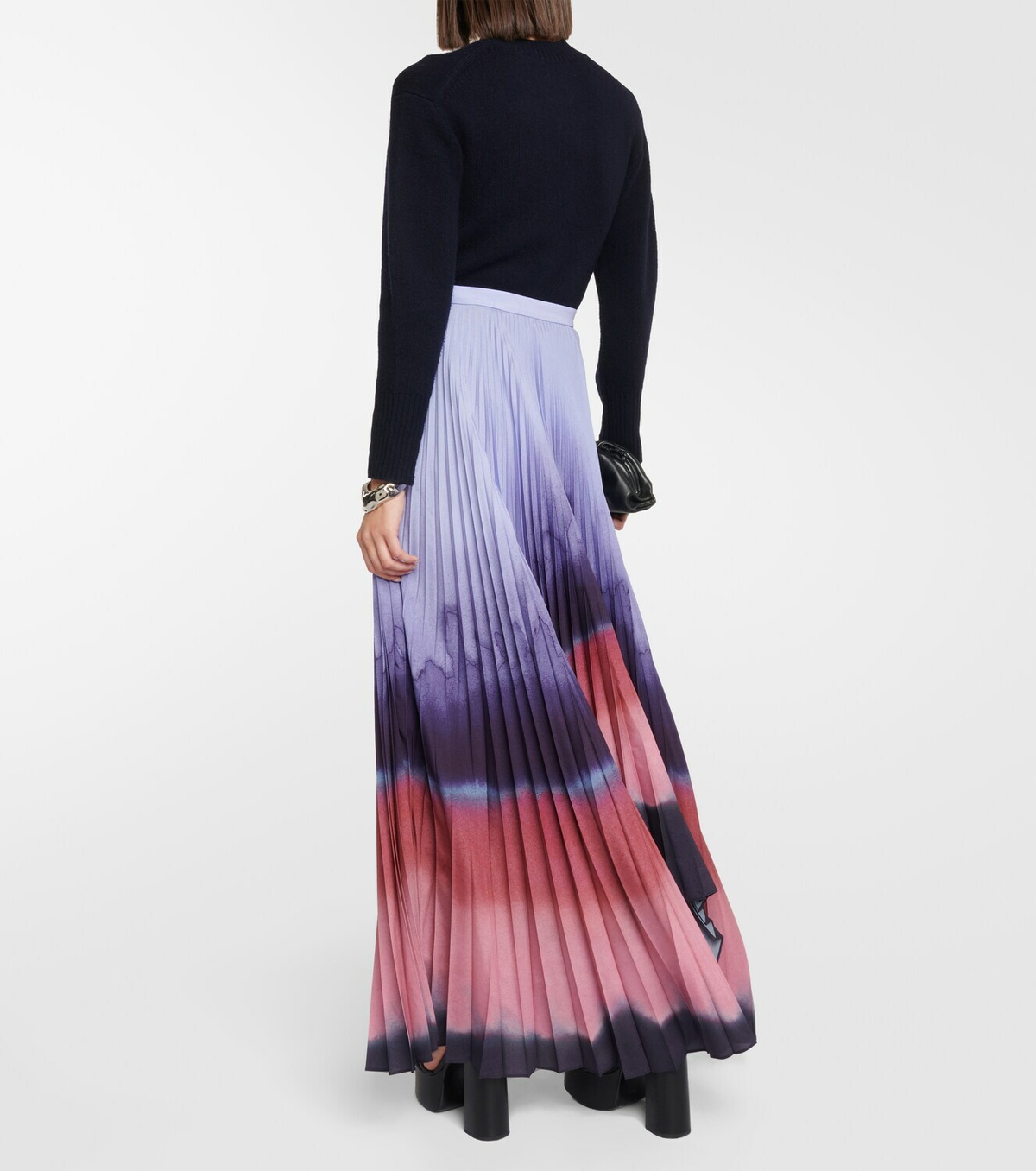 Altuzarra Pleated satin maxi skirt Altuzarra