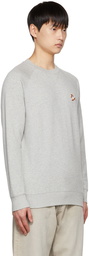 Maison Kitsuné Gray Chillax Fox Sweatshirt