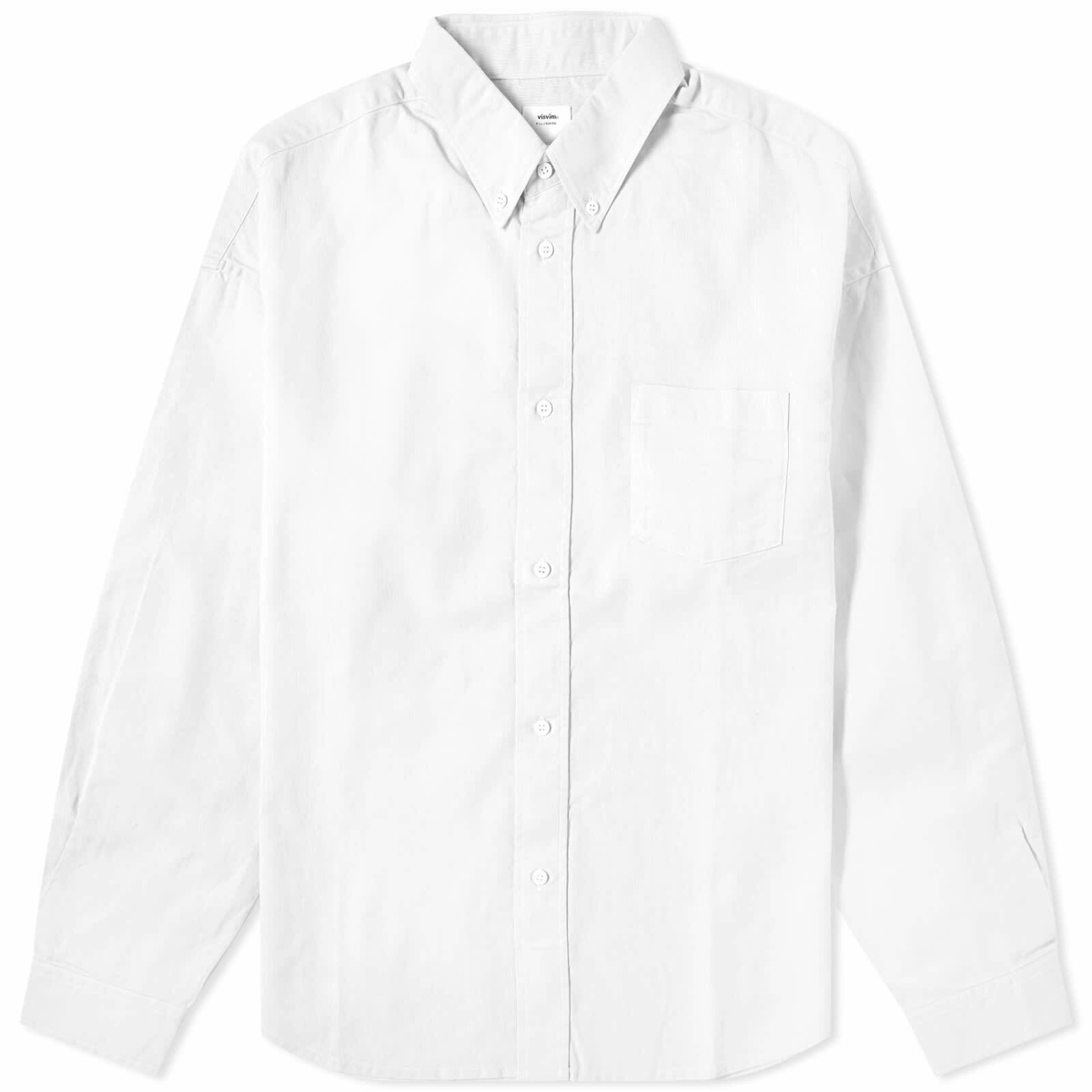 Visvim Men's Albacore Oxford Shirt in White Visvim