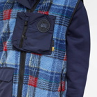 Canada Goose Men's & NBA Collection with UNION Legion Fleece Vest in Legacy Tartan Blue