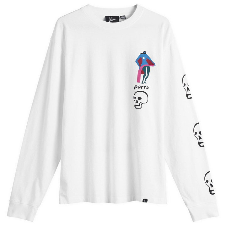Photo: By Parra Men's Lowering The Bar Long Sleeve T-Shirt in White