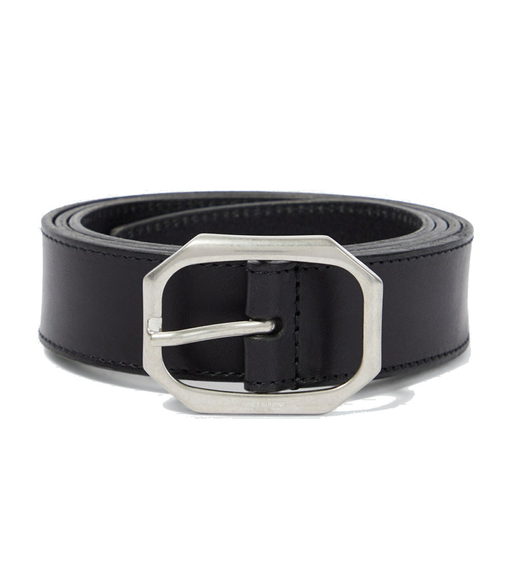 Photo: Saint Laurent - Frame leather belt