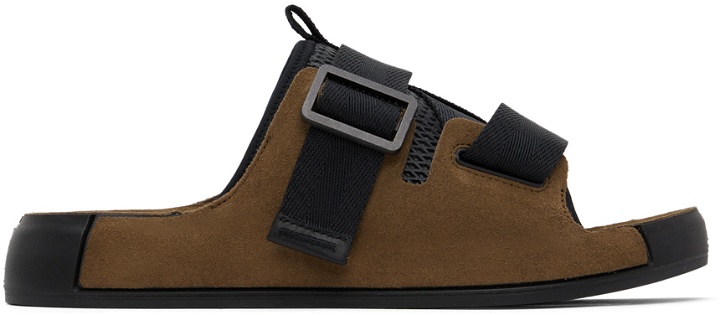 Photo: Stone Island Shadow Project Brown Tape Sandals