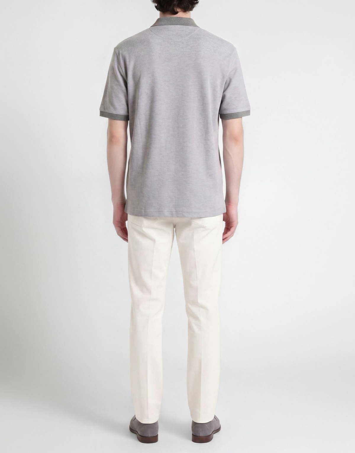 Eleventy Mens Polo shirt in Grey