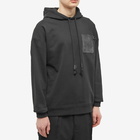 Loewe Men's Anagram Patch Pocket Hoody in Black