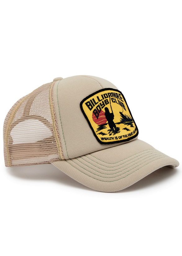 Photo: Billionaire Boys Club Logo-appliqué Woven Trucker cap - Beige - One Size