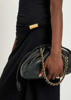 Loewe Draped Stretch-cotton Midi Dress Black
