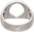 Tom Wood Silver Open Oval Ring
