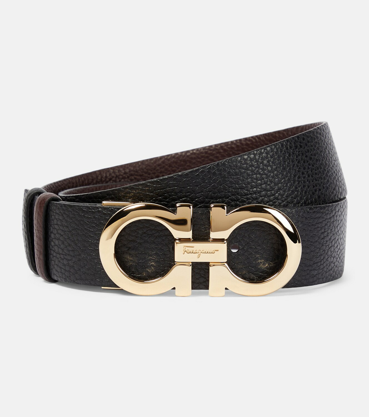 【FERRAGAMO】GANCINI REVERSIBLE BELT FERRAGAMO Gancini Buckle Adjustable Cut-to-Size Reversible