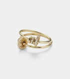 Spinelli Kilcollin Asha 18kt gold hoop earrings with diamonds
