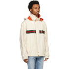 Gucci Reversible Off-White and Orange Ripstop Jacket