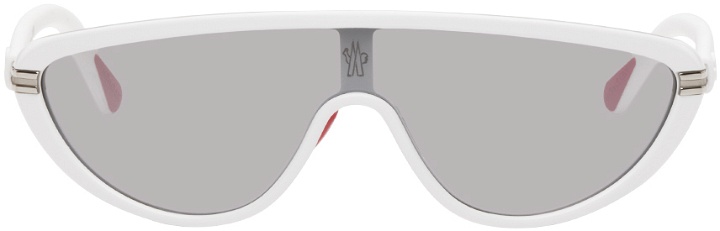 Photo: Moncler White Vitesse Sunglasses