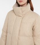 Brunello Cucinelli - Virgin wool flannel down coat