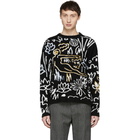 Kenzo Black and White Sketch Memento Sweater