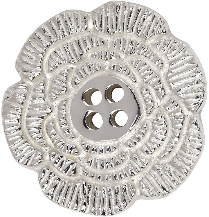 Photo: Bleue Burnham Silver Rose Button Pin