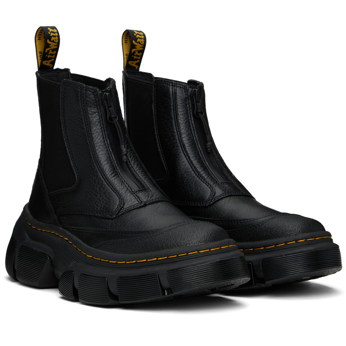 Dr. Martens Black DMXL Zip Leather Chelsea Boots