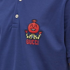 Gucci Men's Pablo Delcielo Logo Polo Shirt in Navy