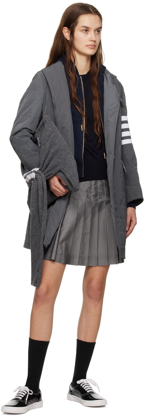 Thom Browne Gray Fabric Shoulder Bag main image 0