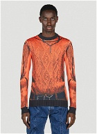 Y/Project x Jean Paul Gaultier  - Trompe L'Oeil Top in Orange