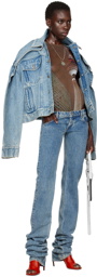 Jean Paul Gaultier Blue Shayne Oliver Edition Jeans