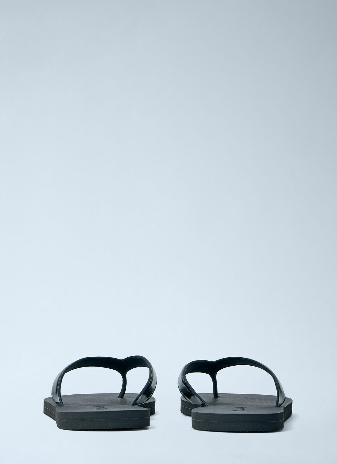 Prada Logo-Embossed Leather Flip-Flop Sandals