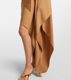 Taller Marmo Atlas assymetric crêpe cady minidress
