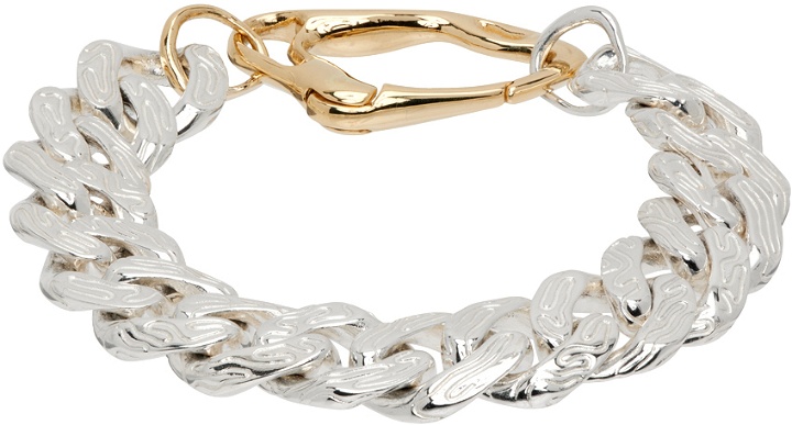 Photo: octi SSENSE Exclusive Silver & Gold Archipelago Chain Bracelet