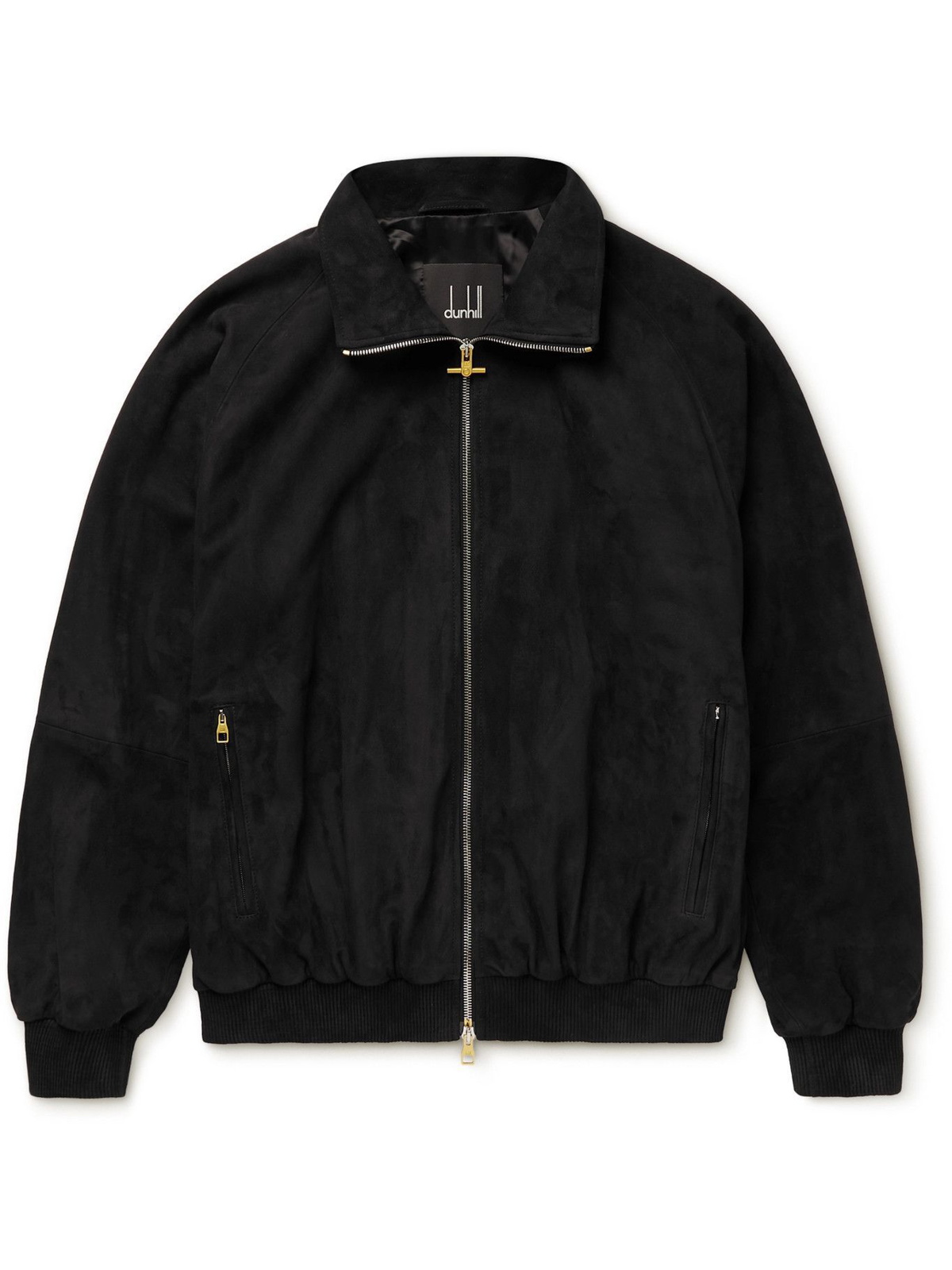 DUNHILL - Suede Jacket - Black Dunhill