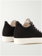 DRKSHDW by Rick Owens - Rubber-Trimmed Twill Sneakers - Black