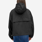 AMI Paris Women's Hooded Ami Windbreaker Jacket in Black