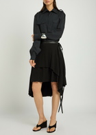 Aaron Esh Military Cotton-poplin Shirt Black