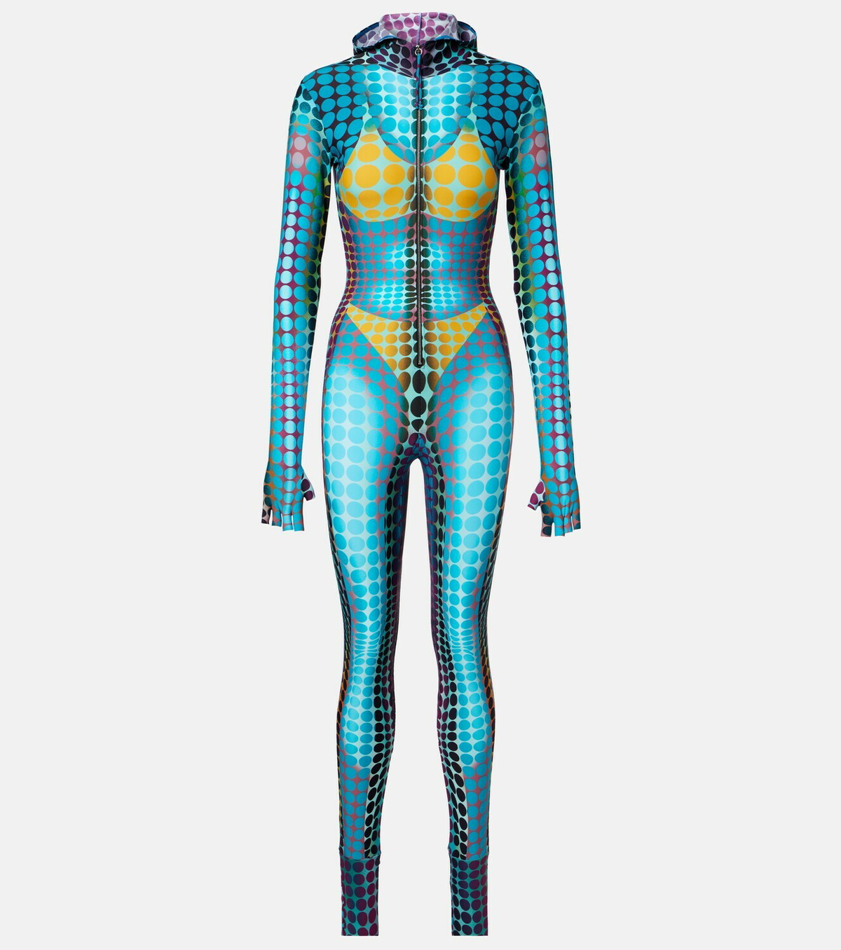 Jean Paul Gaultier Printed hooded jumpsuit