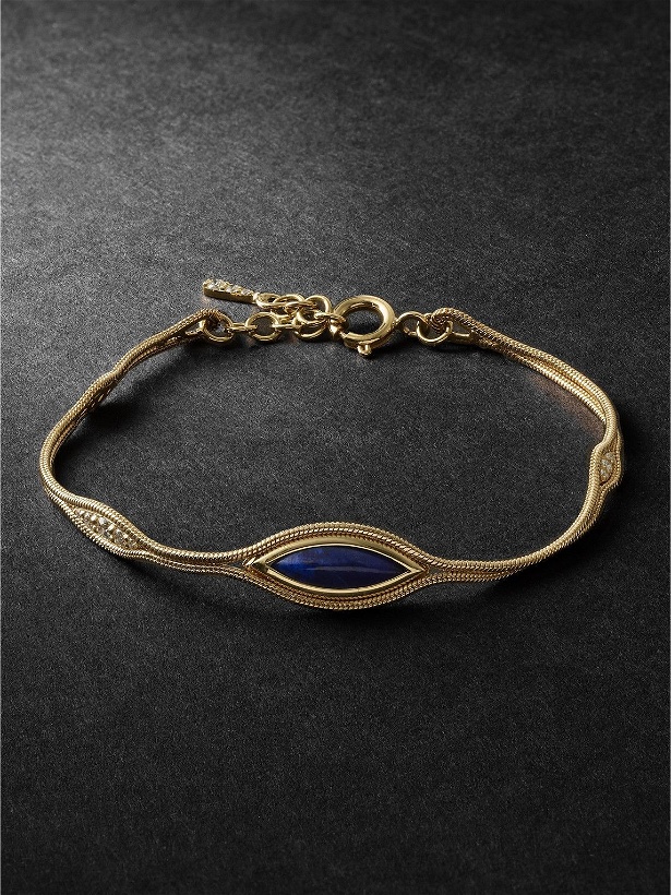 Photo: Fernando Jorge - Fluid 18-Karat Gold, Lapis Lazuli and Diamond Bracelet