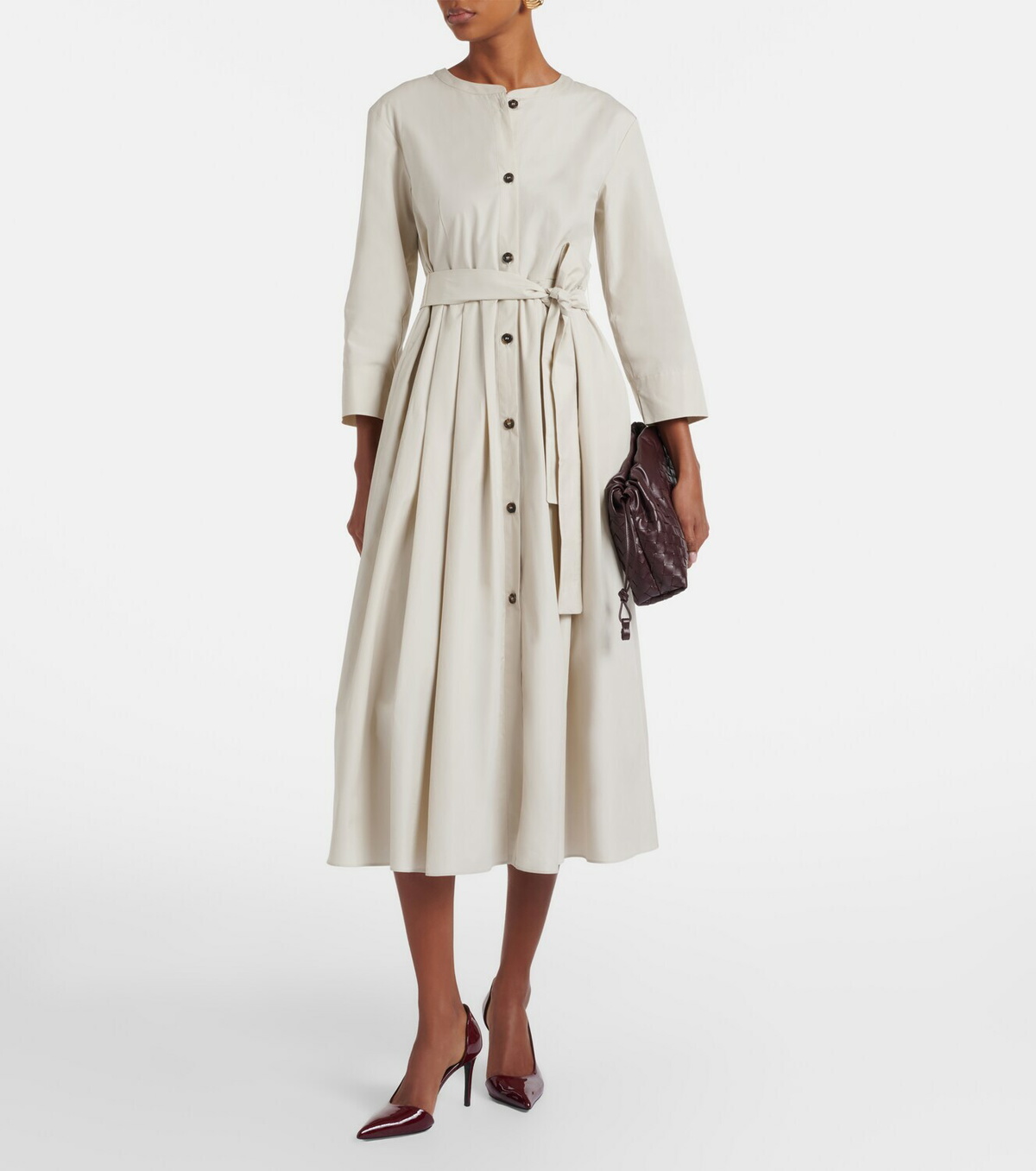 'S Max Mara Giorno belted cotton shirt dress