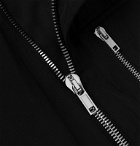 Rick Owens - Leather-Trimmed Cotton-Blend Canvas Jumpsuit - Black