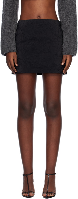 Photo: Nanushka Black Cersei Miniskirt