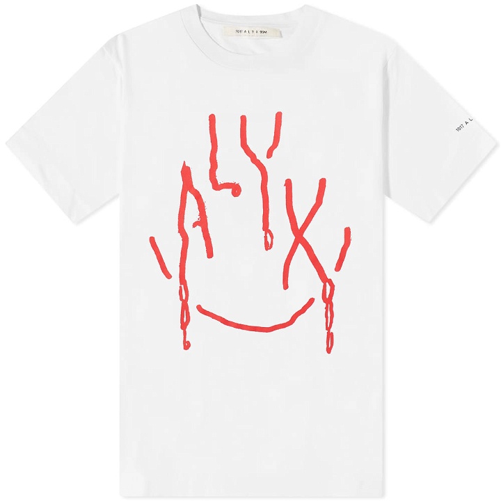 Photo: 1017 ALYX 9SM Men's Dripping Face T-Shirt in White
