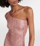 Missoni Mare Jacquard one-shoulder midi dress