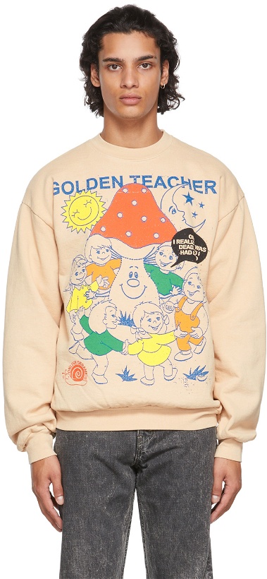 Photo: Online Ceramics Beige 'Golden Teacher' Sweatshirt