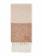 LOEWE - Fringed Striped Alpaca-Blend Scarf