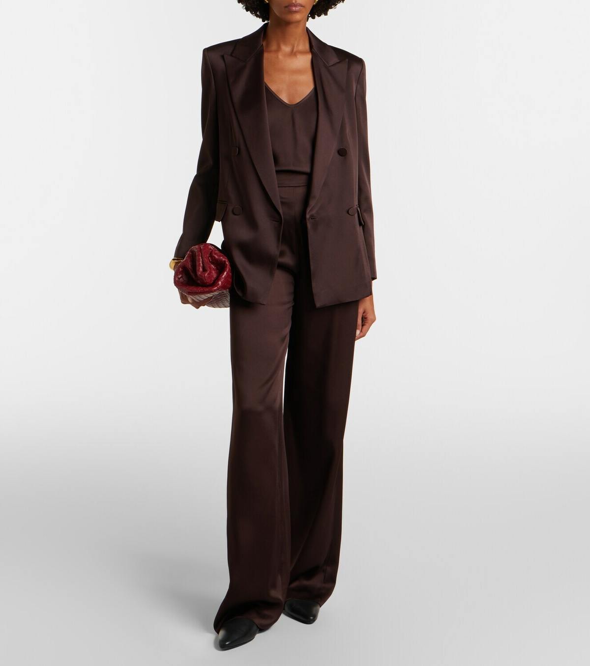 Max Mara Elegante satin wide-leg pants