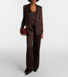 Max Mara Elegante satin wide-leg pants