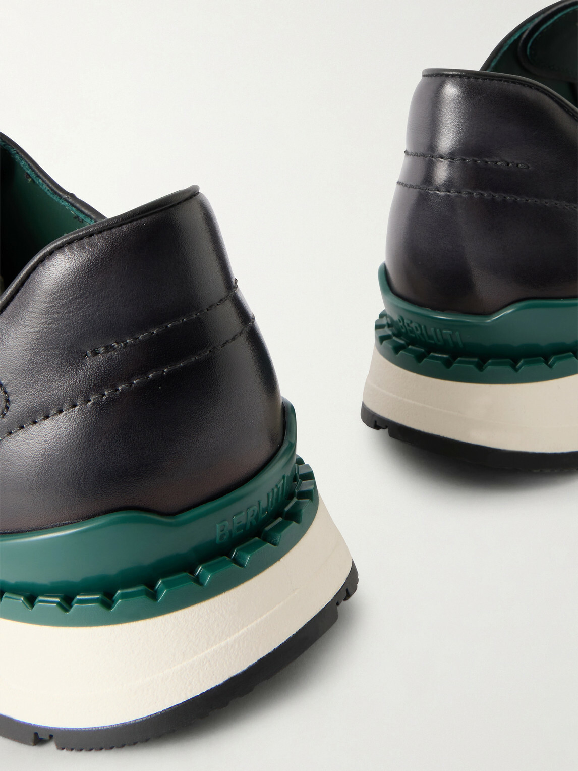Berluti - Fast Track Full-Grain Venezia Softy Leather Sneakers - Black