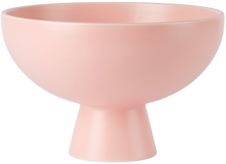 raawii Pink Strøm Large Earthenware Bowl