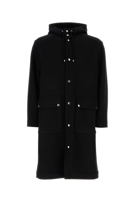 Photo: Aspesi Black Wool Blend Parka