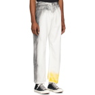 N.Hoolywood White Distressed Jeans