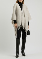 Eileen Fisher Bouclé Alpaca-blend Shawl - Pearl - One Size