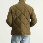 Dubbleware Men's Dubble Down Diamond Quilted Jacket in Military Green