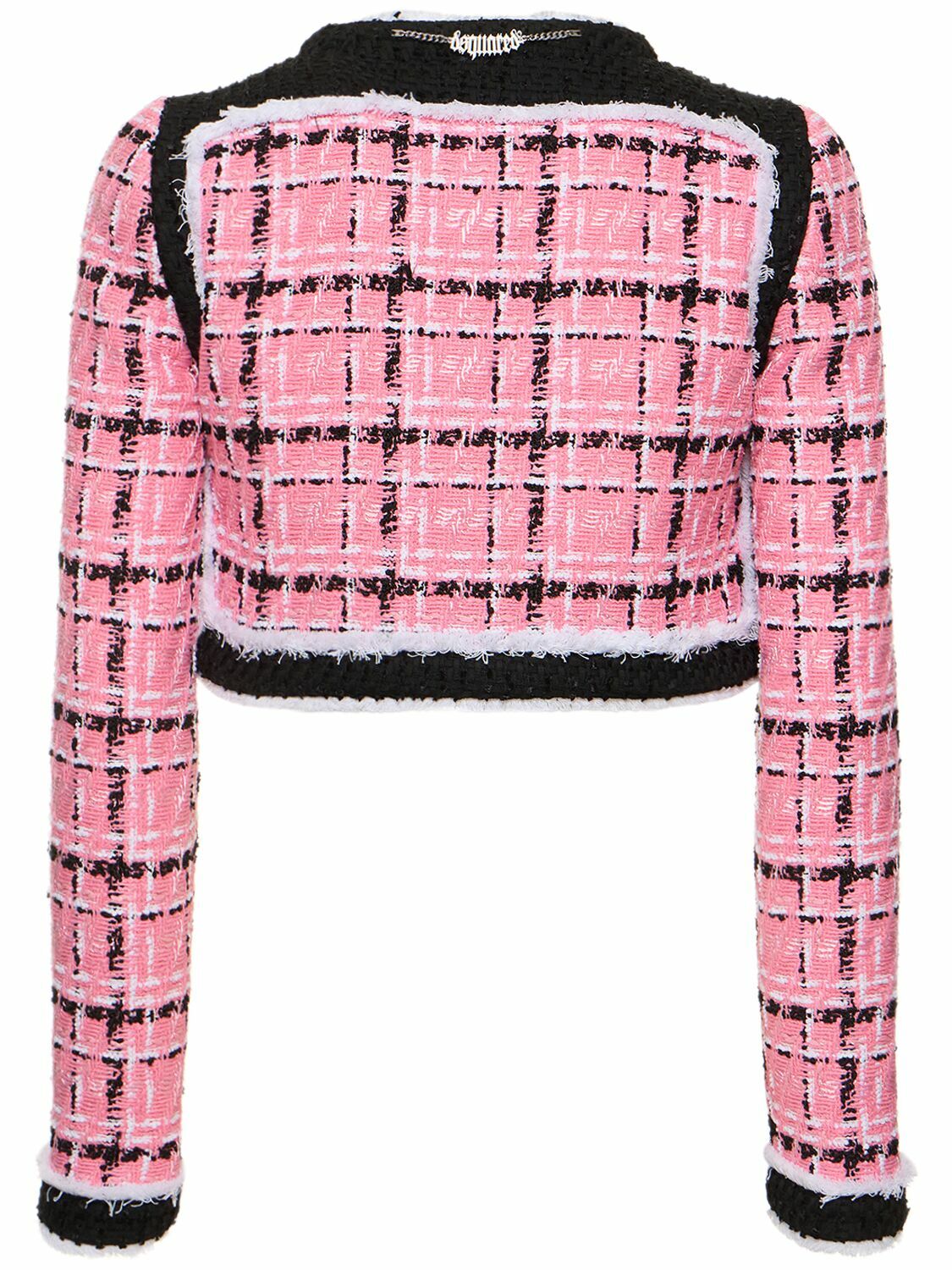 DSQUARED2 - Bouclé Collarless Cropped Jacket Dsquared2