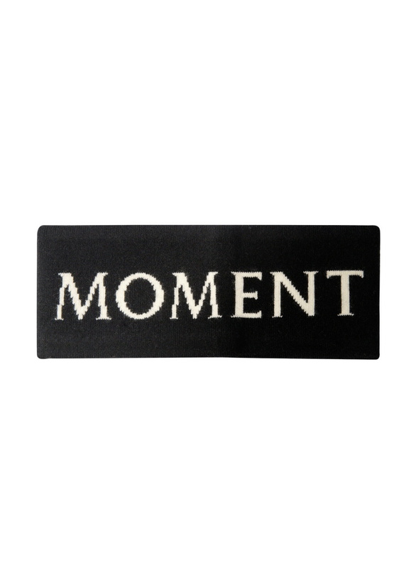 Photo: Perfect Moment Logo- Intarsia Wool-blend Headband - Black - One Size
